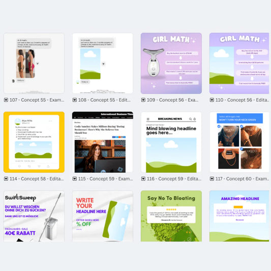 92 Facebook Image Ad Templates